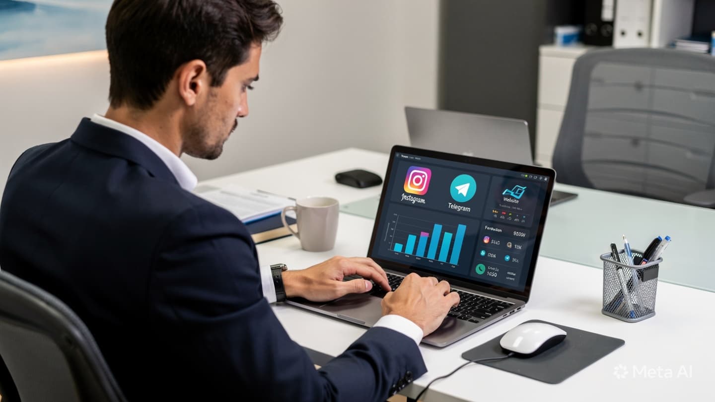 Sayyohlik agentliklari uchun soʻrov manbalarini kuzatish: Instagram, Telegram, vebsayt