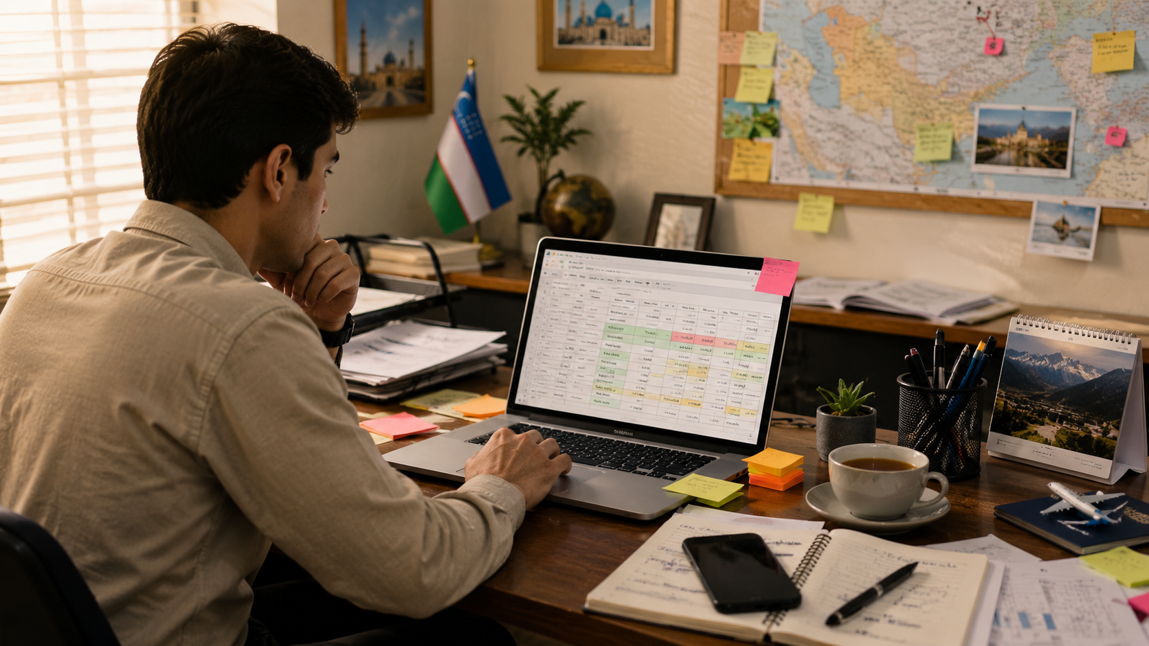 Agent tracking enquiries manually in a spreadsheet
